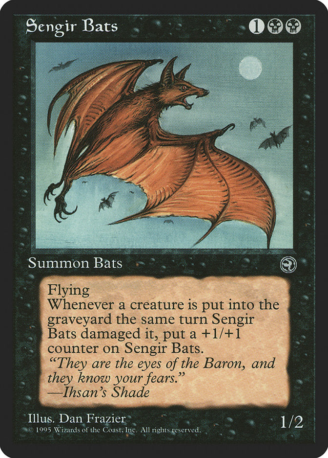 Sengir Bats (Ihsan's Shade Flavor Text) [Homelands] | North Valley Games