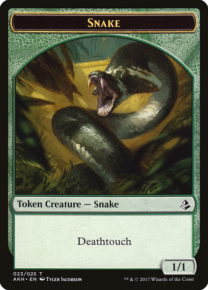 Snake Token [Amonkhet Tokens] | North Valley Games