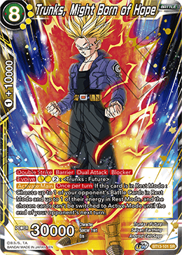 Trunks, Might Born of Hope (BT13-101) [Supreme Rivalry] | North Valley Games