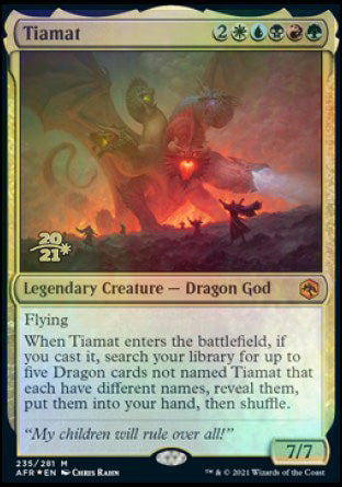 Tiamat [Dungeons & Dragons: Adventures in the Forgotten Realms Prerelease Promos] | North Valley Games