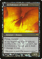Ravenous Demon // Archdemon of Greed [Dark Ascension Prerelease Promos] | North Valley Games