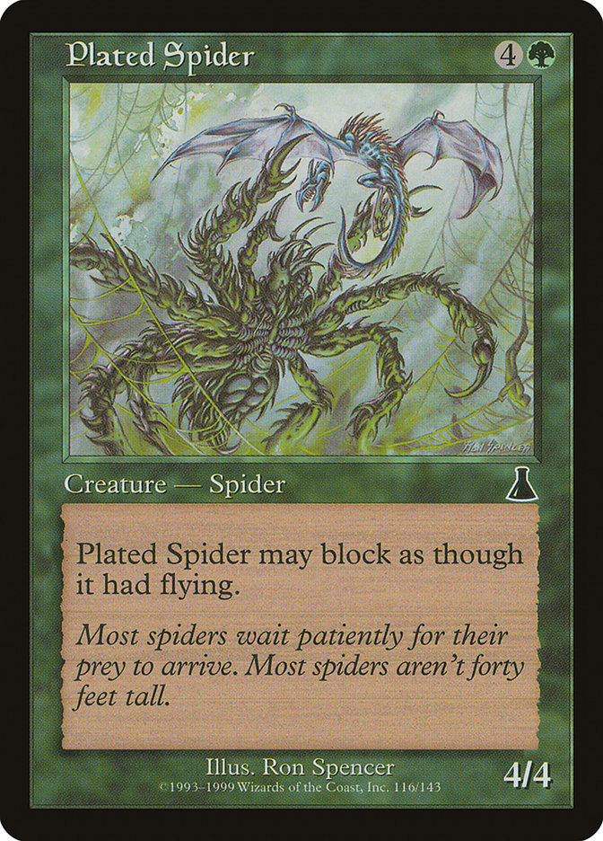Plated Spider [Urza's Destiny] | North Valley Games