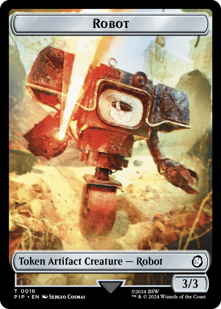 Treasure (0019) // Robot Double-Sided Token [Fallout Tokens] | North Valley Games