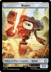 Robot // Junk Double-Sided Token [Fallout Tokens] | North Valley Games