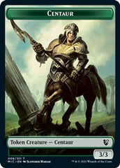 Centaur // Wolf Double-Sided Token [Innistrad: Midnight Hunt Commander Tokens] | North Valley Games
