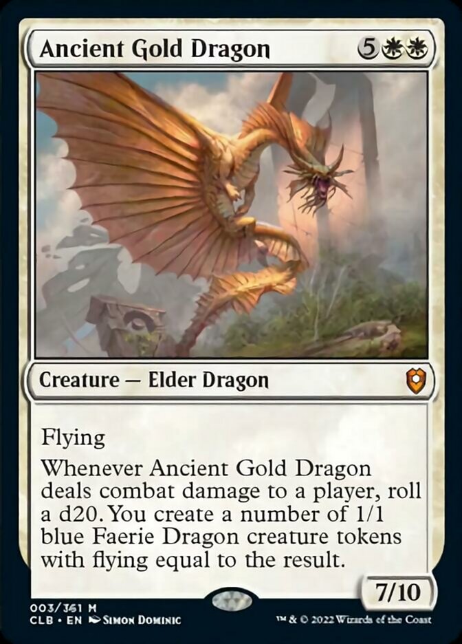 Ancient Gold Dragon [Commander Legends: Battle for Baldur's Gate] | North Valley Games
