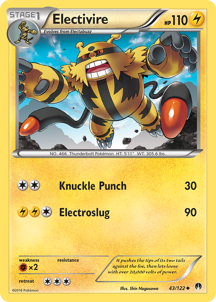 Electivire (43/122) [XY: BREAKpoint] | North Valley Games