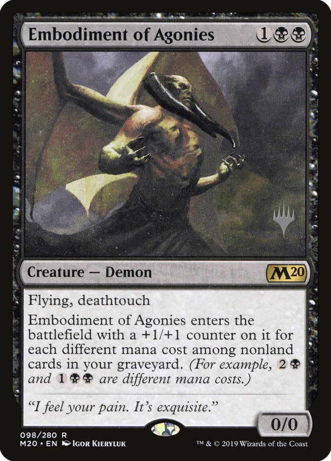 Embodiment of Agonies (Promo Pack) [Core Set 2020 Promos] | North Valley Games