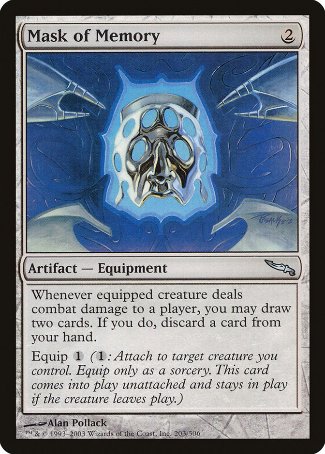 Mask of Memory [Mirrodin] | North Valley Games