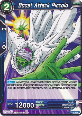 Boost Attack Piccolo (BT1-045) [Galactic Battle] | North Valley Games