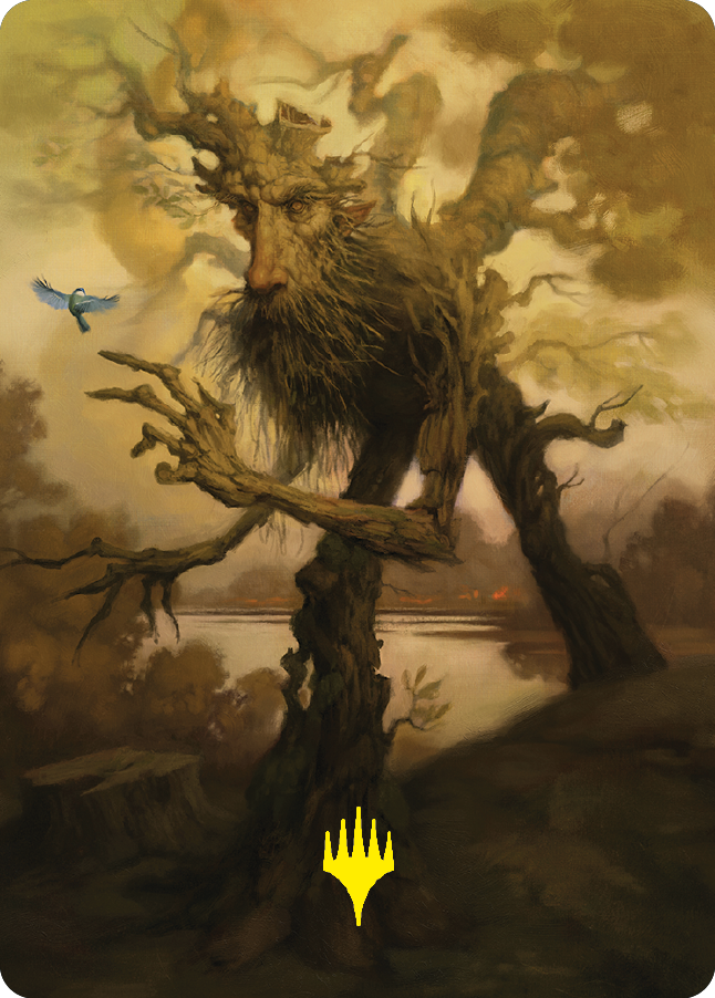 Treefolk Token Art Card (Gold-Stamped Signature) [The Lord of the Rings: Tales of Middle-earth Art Series] | North Valley Games