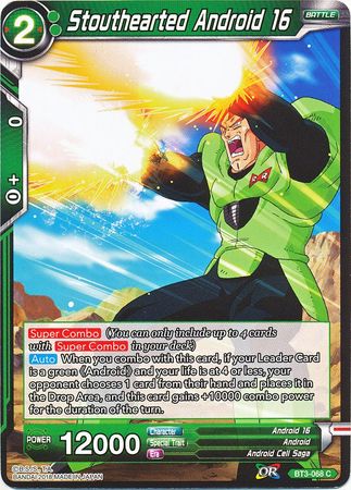 Stouthearted Android 16 (BT3-068) [Cross Worlds] | North Valley Games