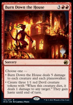 Burn Down the House (Promo Pack) [Innistrad: Midnight Hunt Promos] | North Valley Games