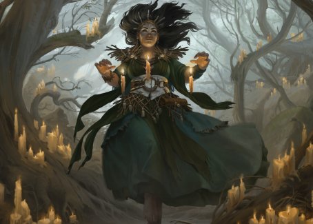 Candlegrove Witch 1 Art Card [Innistrad: Midnight Hunt Art Series] | North Valley Games