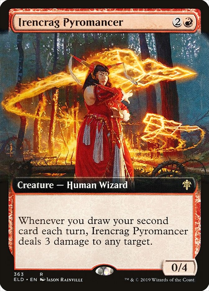 Irencrag Pyromancer (Extended Art) [Throne of Eldraine] | North Valley Games