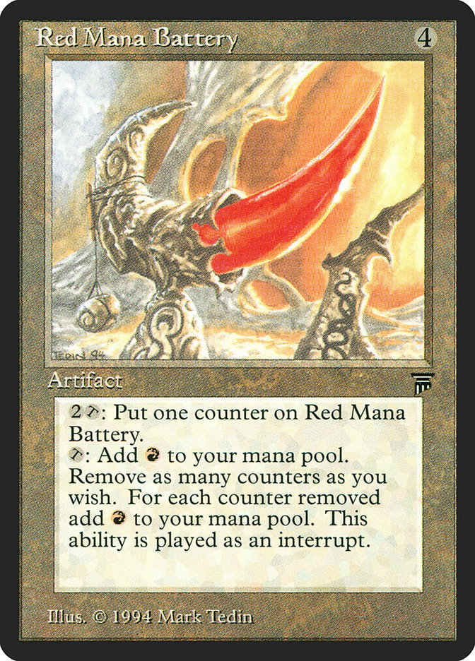 Red Mana Battery [Legends] | North Valley Games