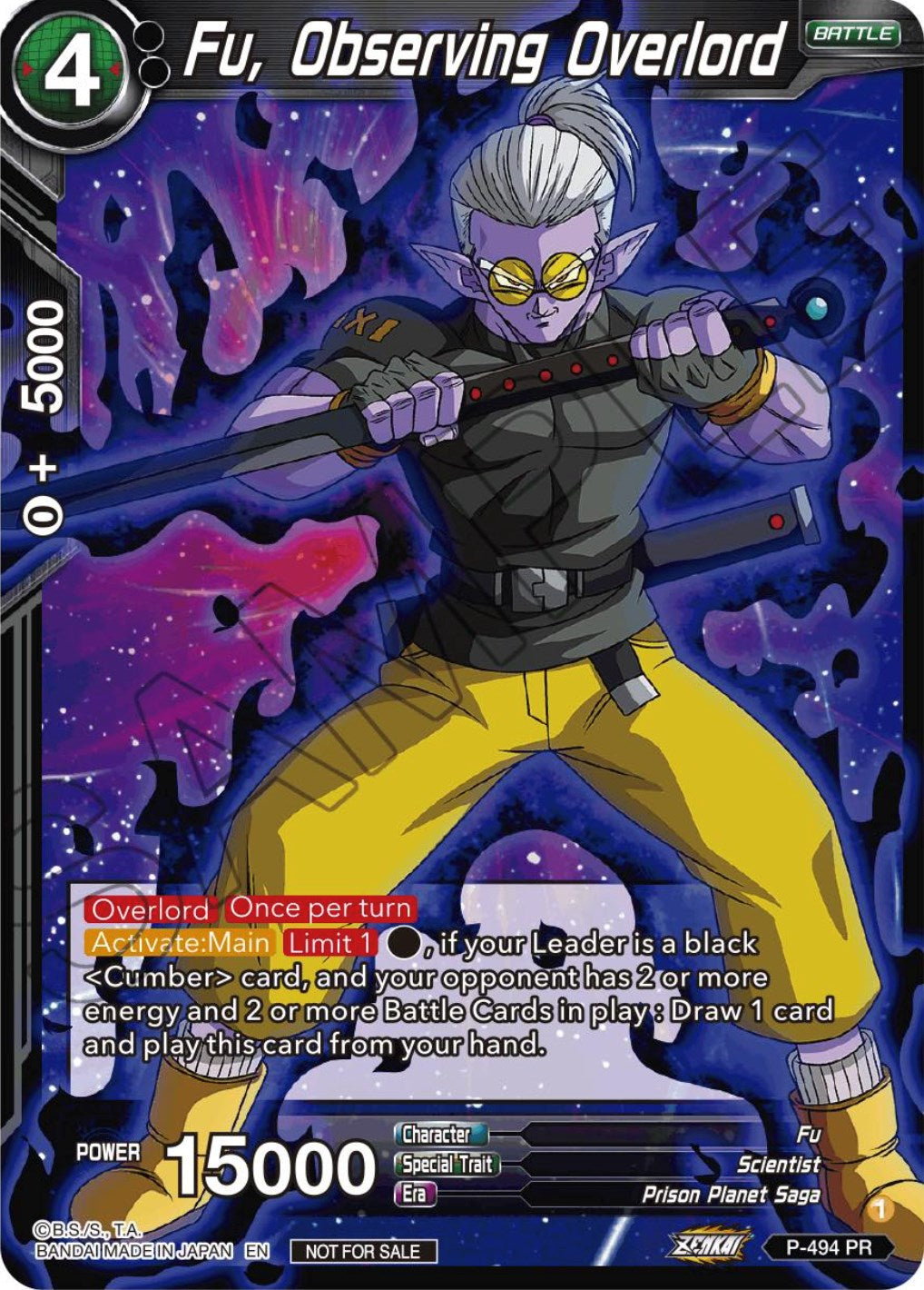 Fu, Observing Overlord (Zenkai Series Tournament Pack Vol.3) (P-494) [Tournament Promotion Cards] | North Valley Games