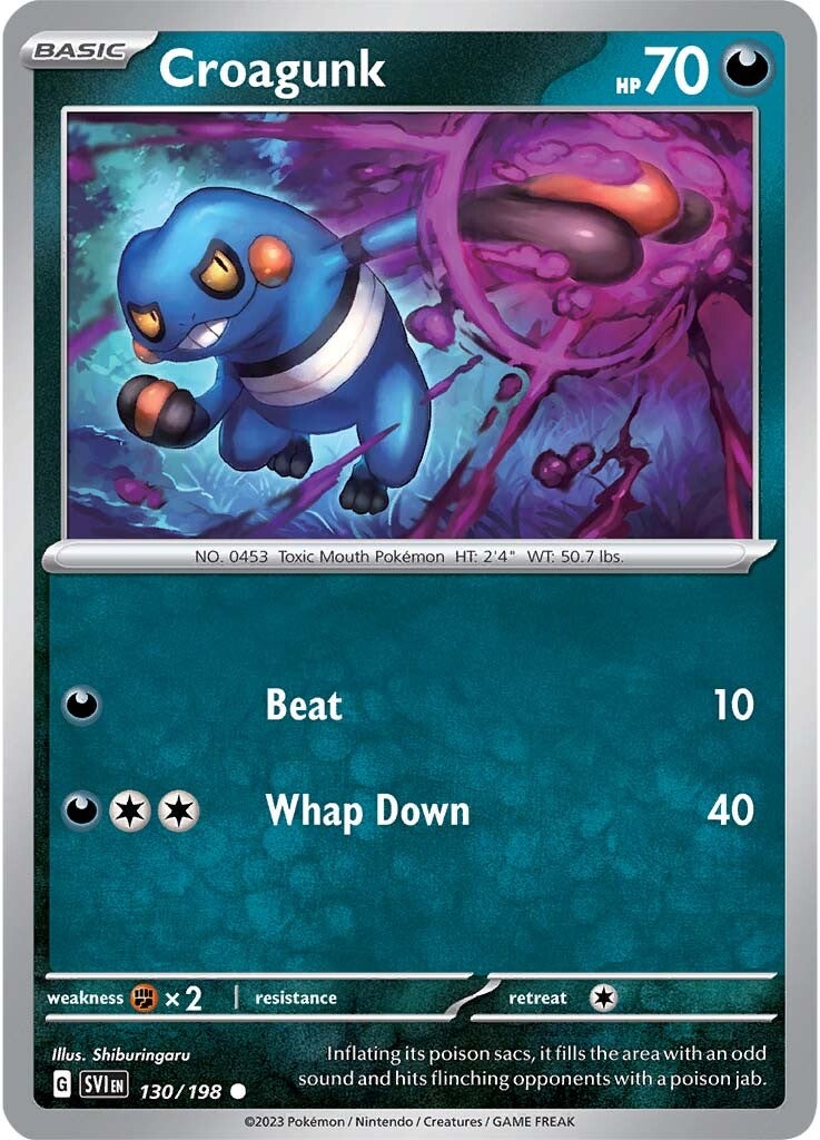 Croagunk (130/198) [Scarlet & Violet: Base Set] | North Valley Games