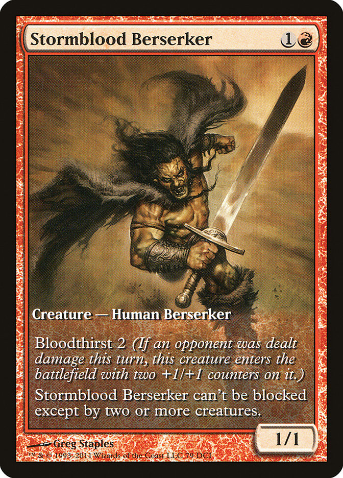 Stormblood Berserker (Extended Art) [Magic 2012 Promos] | North Valley Games
