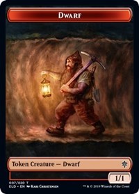 Dwarf // Food (17) Double-Sided Token [Throne of Eldraine Tokens] | North Valley Games