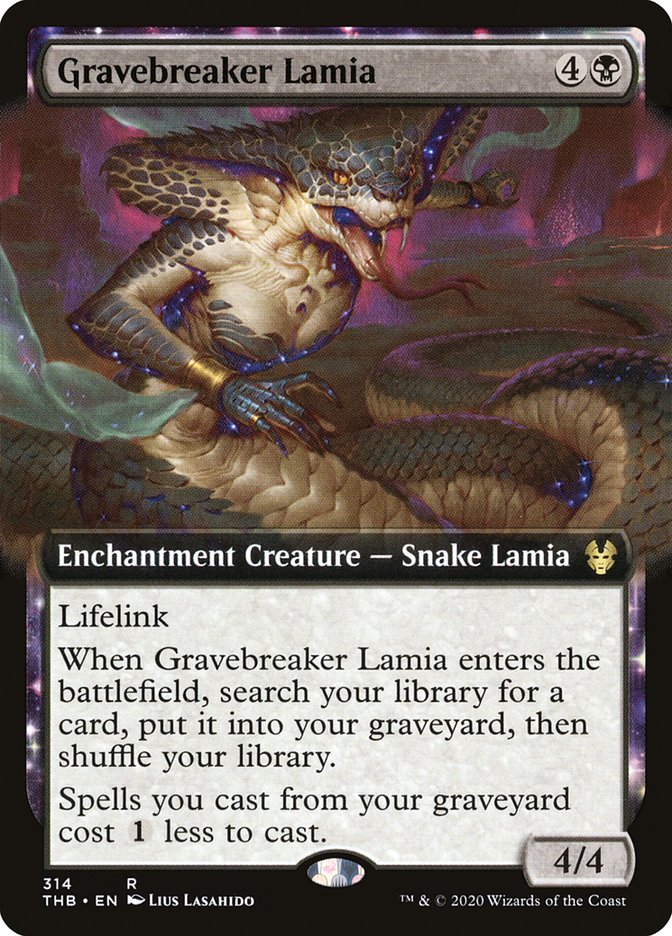 Gravebreaker Lamia (Extended Art) [Theros Beyond Death] | North Valley Games