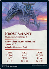 Frost Giant Art Card (Gold-Stamped Signature) [Dungeons & Dragons: Adventures in the Forgotten Realms Art Series] | North Valley Games
