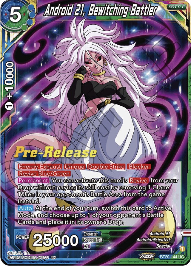 Android 21, Bewitching Battler (BT20-144) [Power Absorbed Prerelease Promos] | North Valley Games