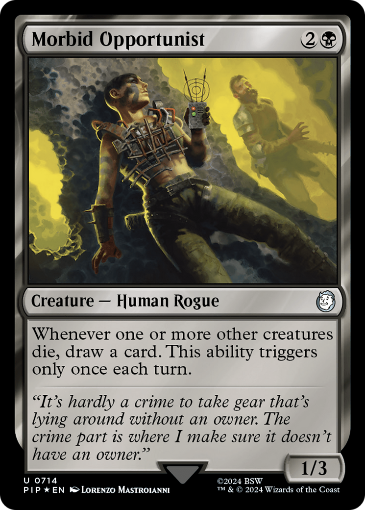 Morbid Opportunist (Surge Foil) [Fallout] | North Valley Games