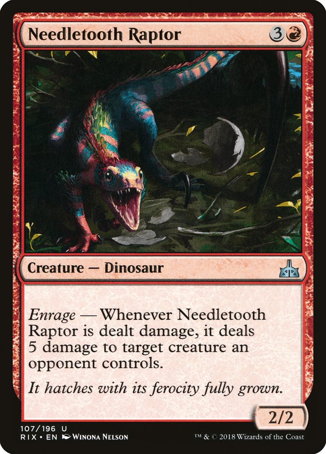 Needletooth Raptor [Rivals of Ixalan] | North Valley Games
