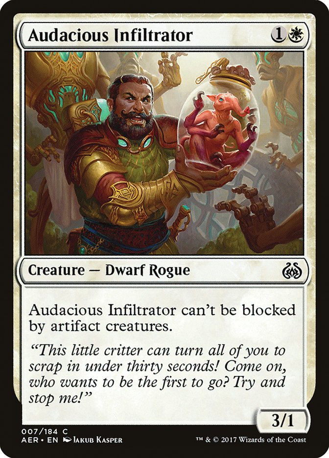 Audacious Infiltrator [Aether Revolt] | North Valley Games