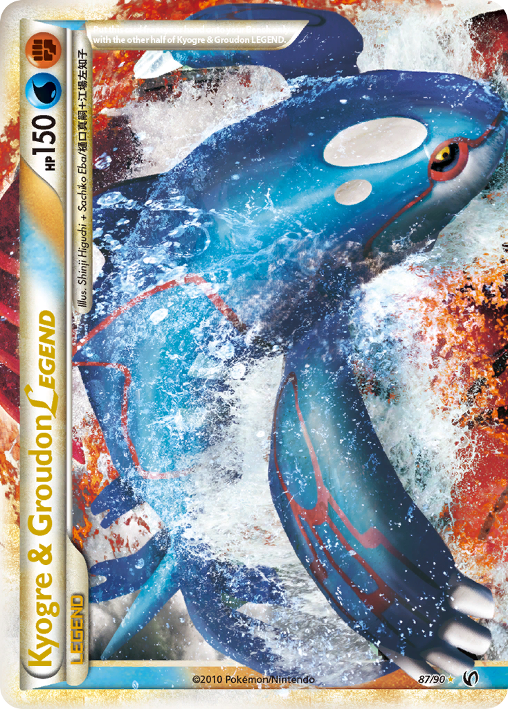 Kyogre & Groudon LEGEND (87/90) [HeartGold & SoulSilver: Undaunted] | North Valley Games