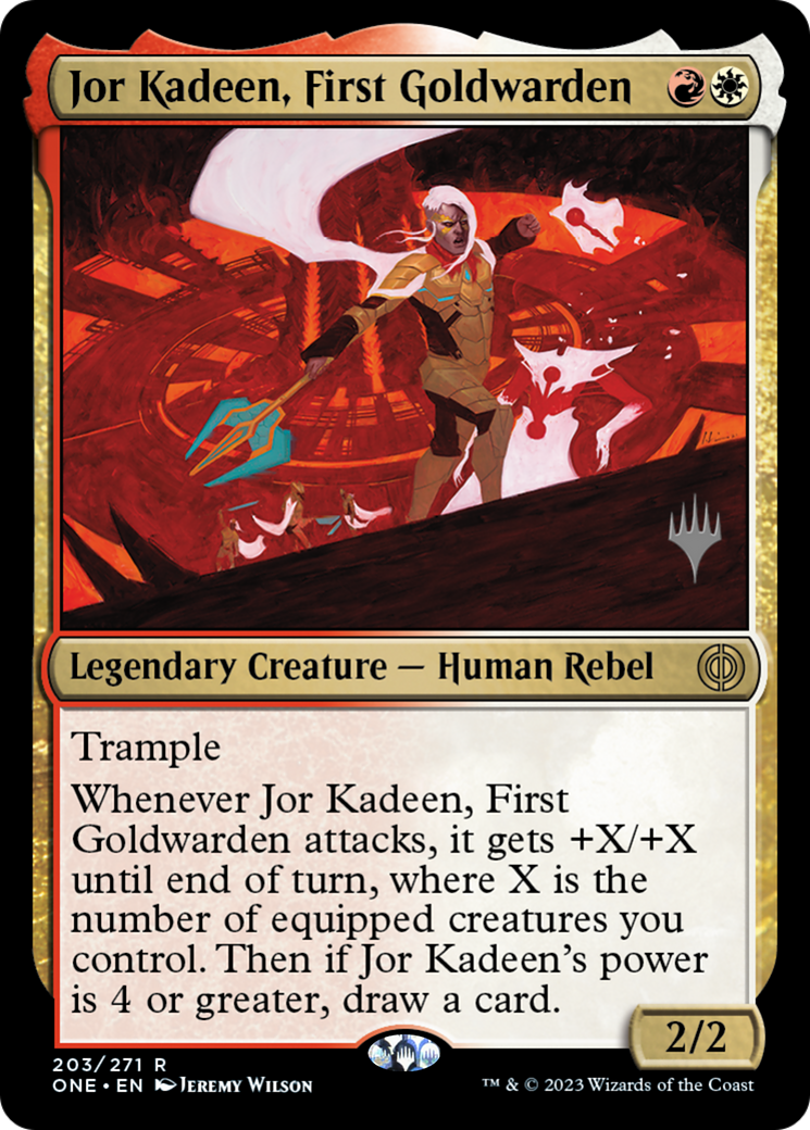 Jor Kadeen, First Goldwarden (Promo Pack) [Phyrexia: All Will Be One Promos] | North Valley Games
