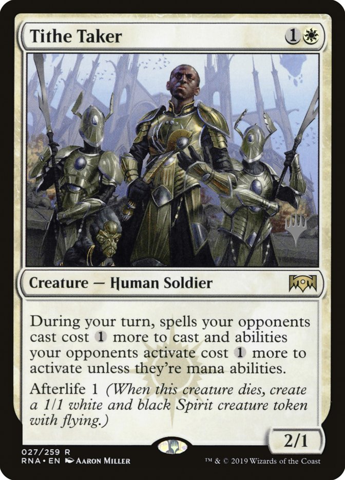 Tithe Taker (Promo Pack) [Ravnica Allegiance Promos] | North Valley Games