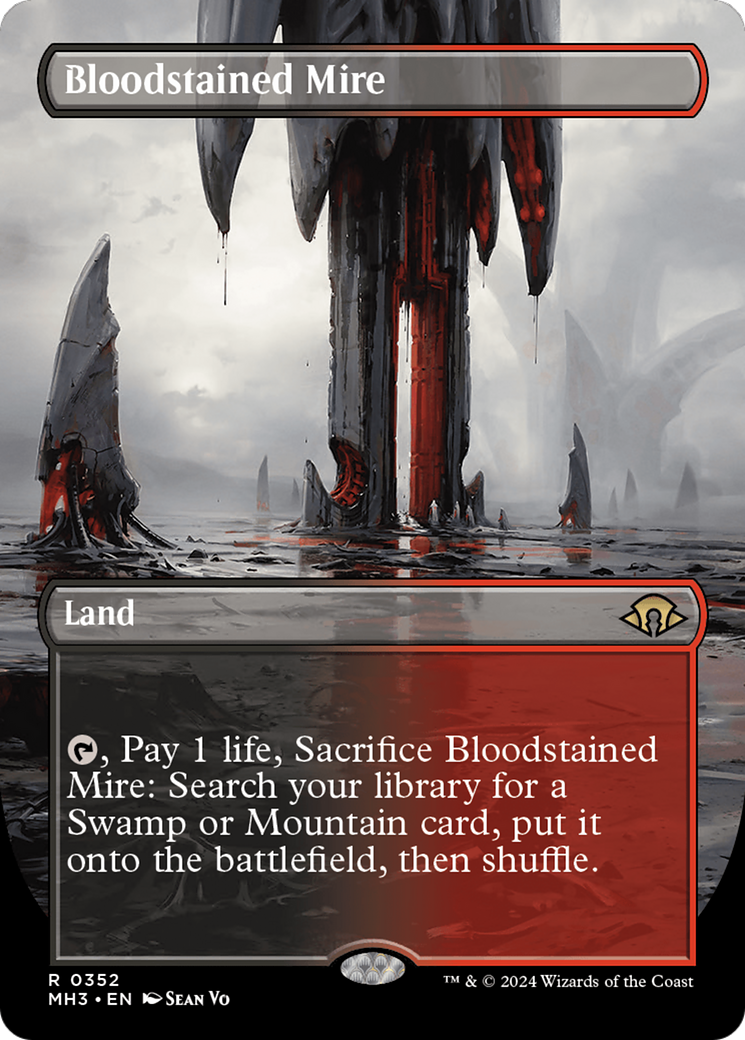 Bloodstained Mire (Borderless) [Modern Horizons 3] | North Valley Games