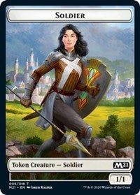 Soldier // Weird Double-Sided Token [Core Set 2021 Tokens] | North Valley Games