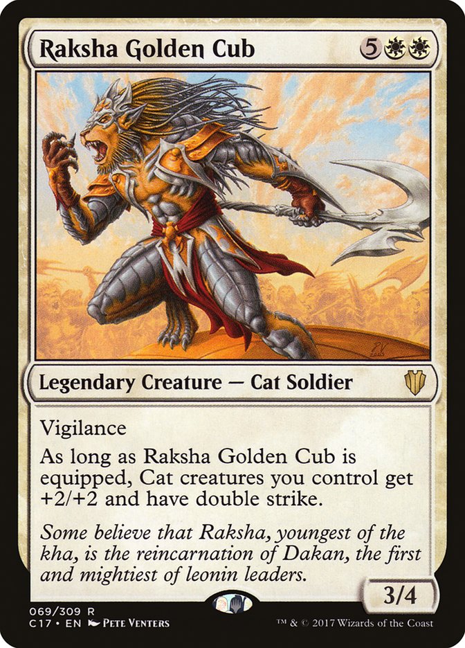 Raksha Golden Cub [Commander 2017] | North Valley Games