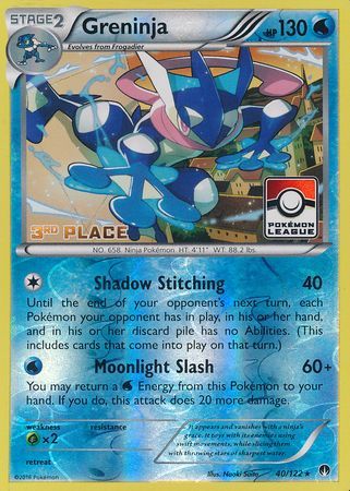 Greninja (40/122) (League Promo 3rd Place) [XY: BREAKpoint] | North Valley Games