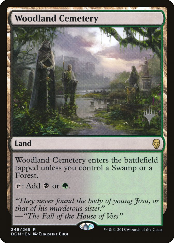 Woodland Cemetery (Promo Pack) [Dominaria Promos] | North Valley Games