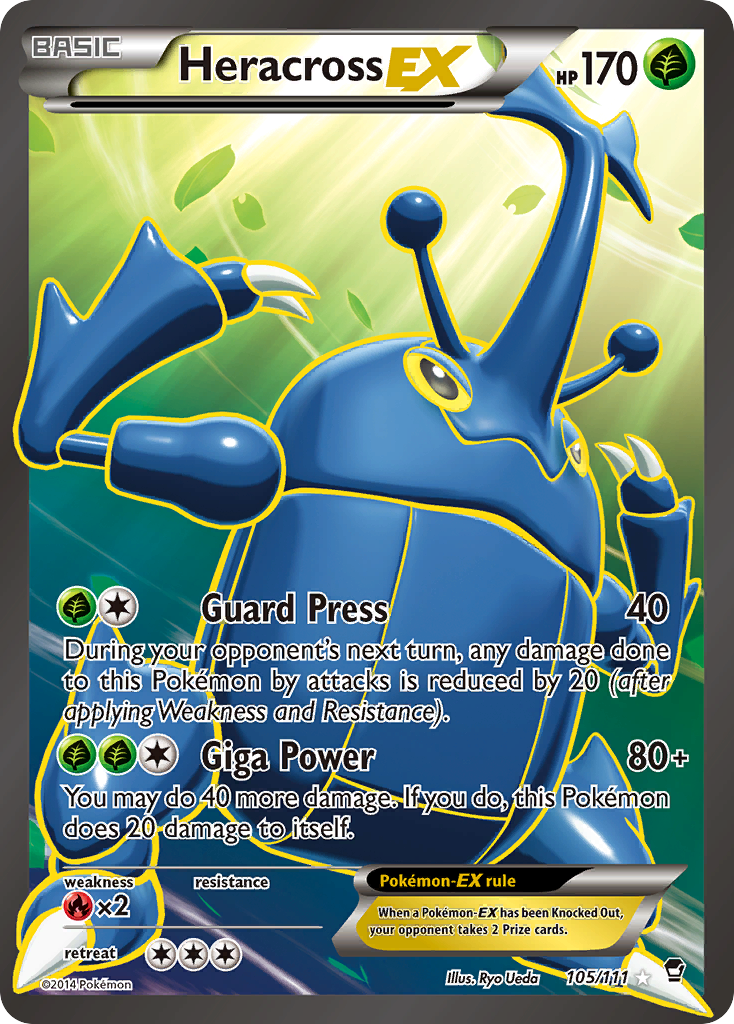 Heracross EX (105/111) [XY: Furious Fists] | North Valley Games