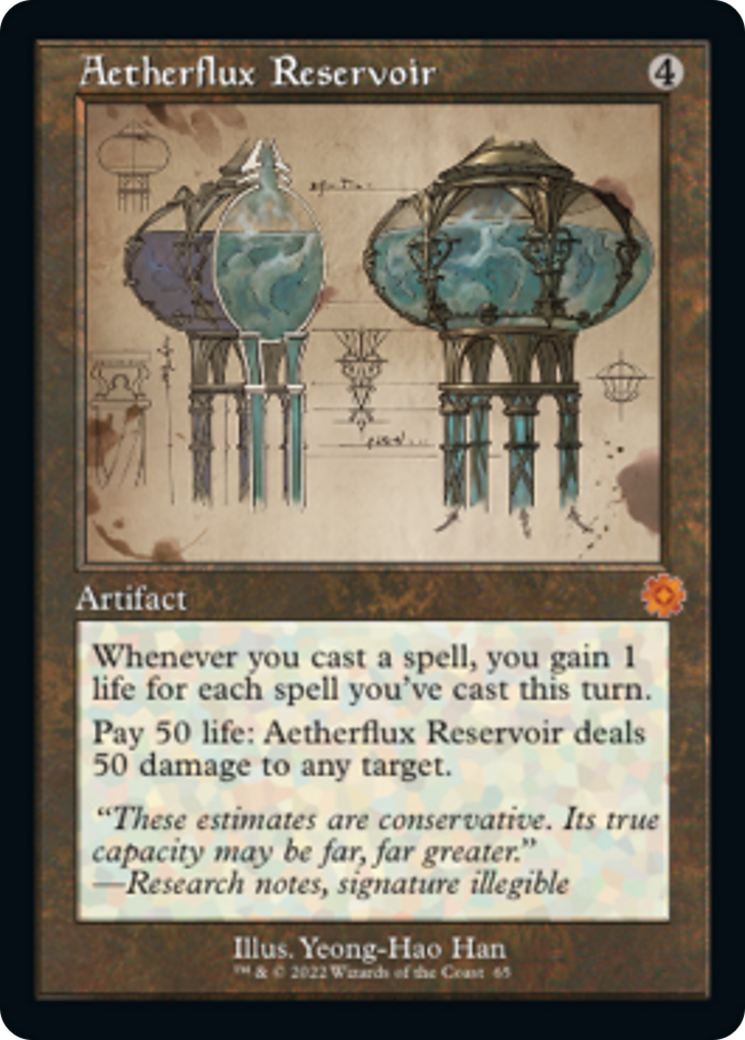 Aetherflux Reservoir (Retro Schematic) [The Brothers' War Retro Artifacts] | North Valley Games