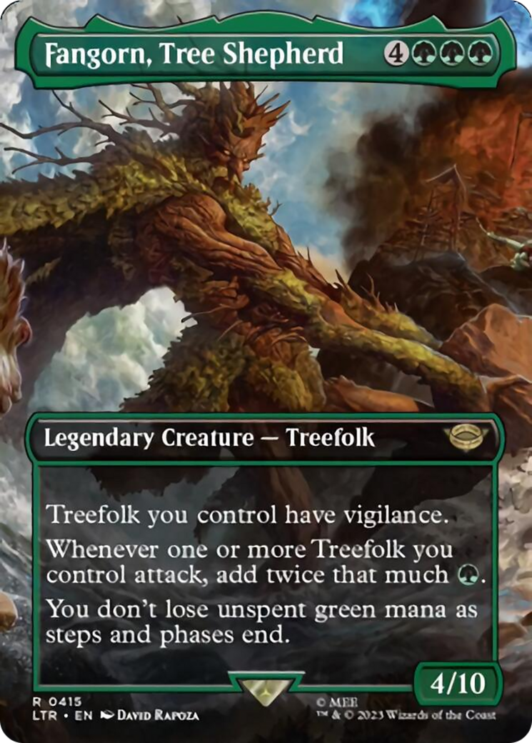 Fangorn, Tree Shepherd (Borderless Alternate Art) [The Lord of the Rings: Tales of Middle-Earth] | North Valley Games