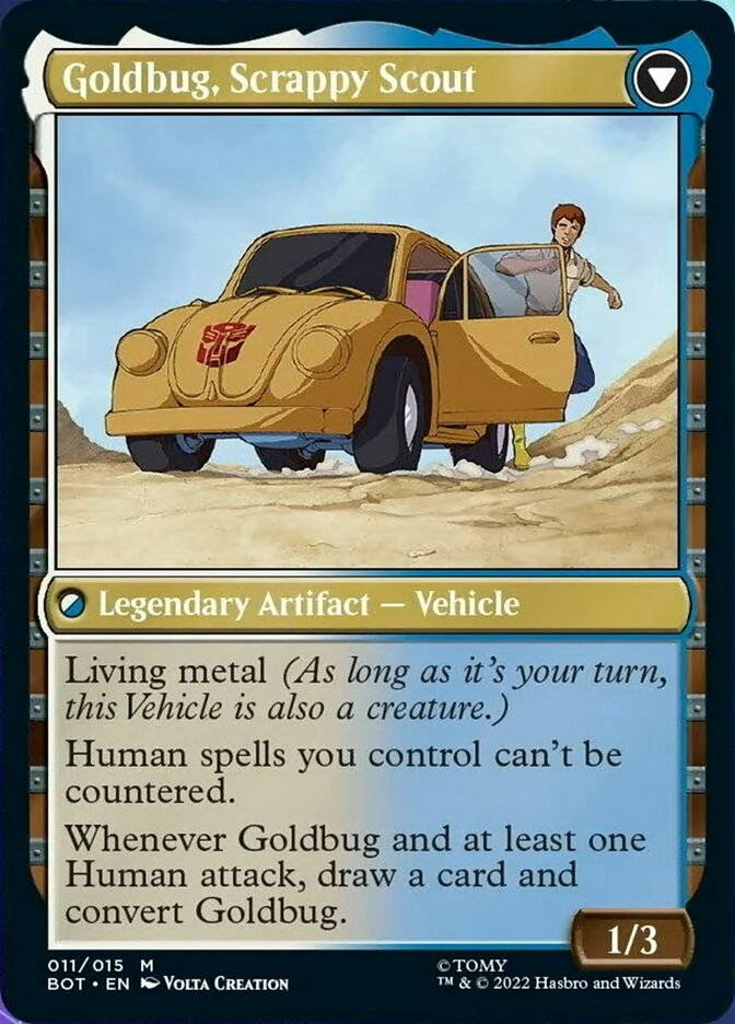 Goldbug, Humanity's Ally // Goldbug, Scrappy Scout [Transformers] | North Valley Games