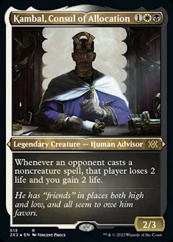 Kambal, Consul of Allocation (Foil Etched) [Double Masters 2022] | North Valley Games
