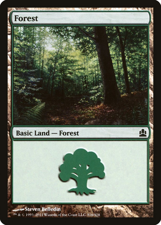 Forest (316) [Commander 2011] | North Valley Games