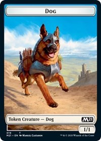 Dog // Weird Double-Sided Token [Core Set 2021 Tokens] | North Valley Games