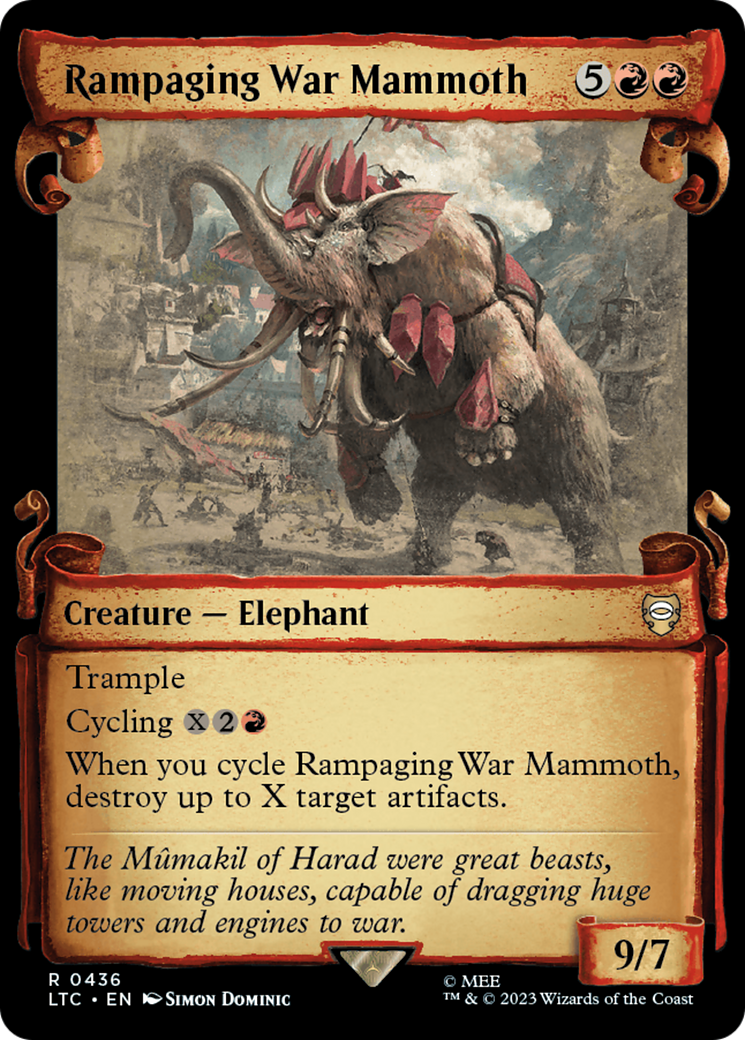 Rampaging War Mammoth [The Lord of the Rings: Tales of Middle-Earth Commander Showcase Scrolls] | North Valley Games