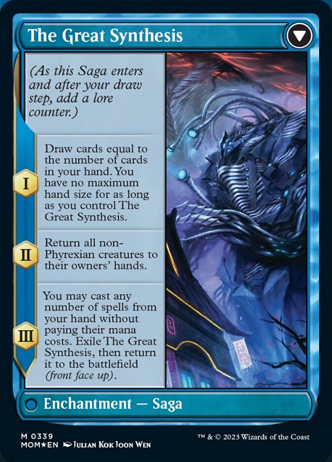 Jin-Gitaxias // The Great Synthesis (Borderless Alternate Art) [March of the Machine] | North Valley Games