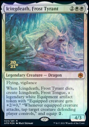Icingdeath, Frost Tyrant [Dungeons & Dragons: Adventures in the Forgotten Realms Prerelease Promos] | North Valley Games