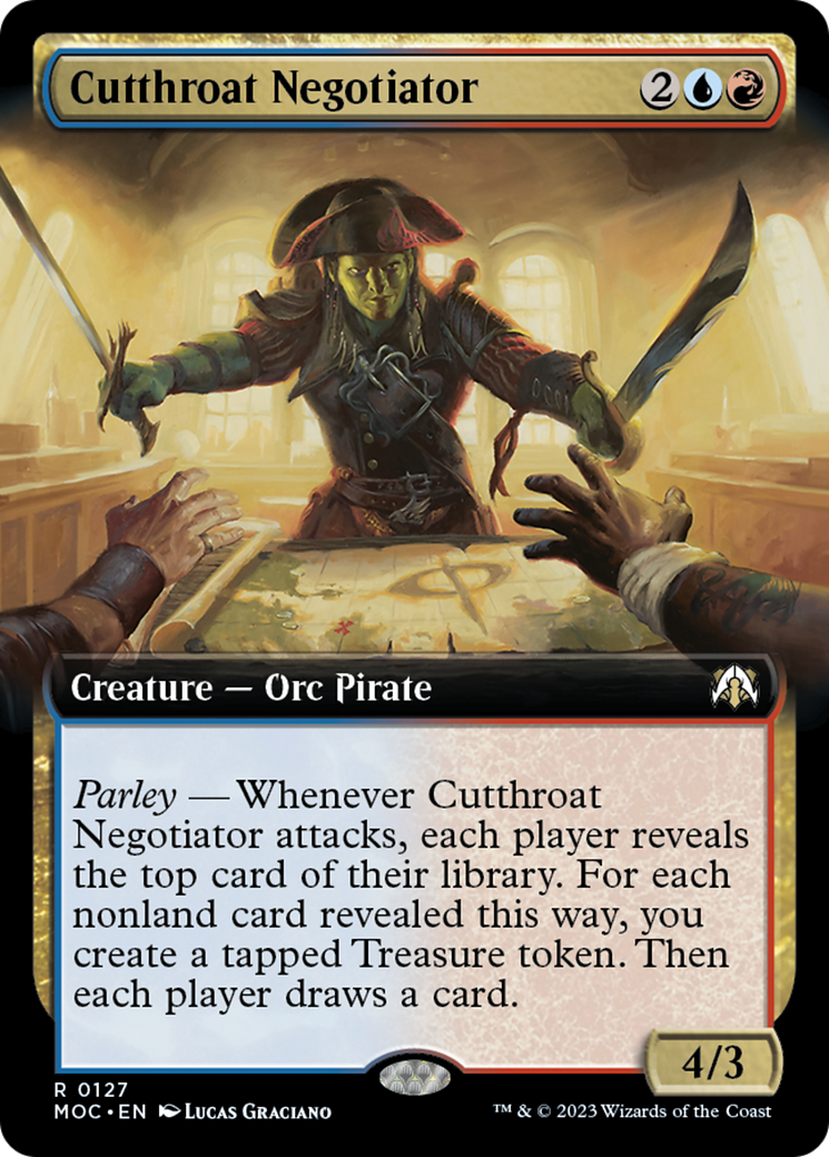 Cutthroat Negotiator (Extended Art) [March of the Machine Commander] | North Valley Games