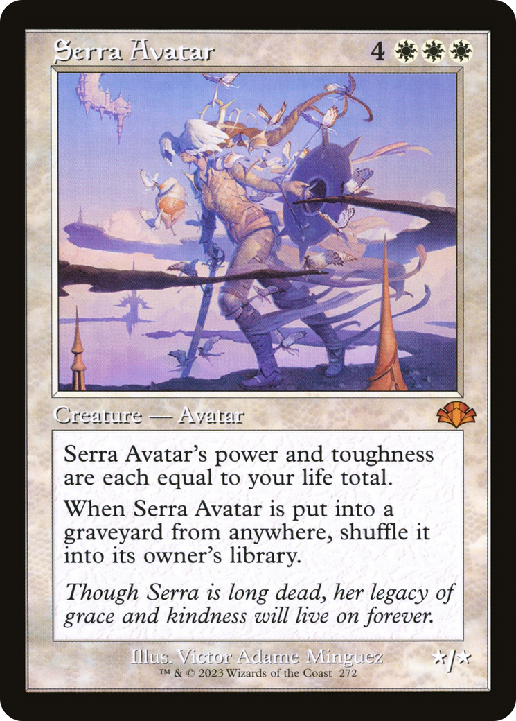 Serra Avatar (Retro) [Dominaria Remastered] | North Valley Games